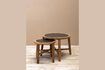 Miniature Lot de 2 tables d'appoint en bois foncé Cap 1