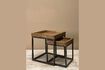 Miniature Lot de 2 tables d'appoint en bois foncé Revol 1