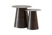 Miniature Lot de 2 tables d'appoint en métal noir Jiggy 3