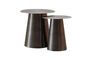 Miniature Lot de 2 tables d'appoint en métal noir Jiggy Détouré