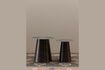 Miniature Lot de 2 tables d'appoint en métal noir Jiggy 2