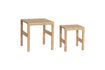 Miniature Lot de 2 tables d'appoint en placage de chêne clair Puzzle 1