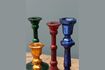 Miniature Lot de 4 bougeoirs en verre multicolore Naos 8