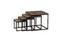 Miniature Lot de 4 tables d'appoint en teck marron Wicket Détouré