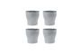 Miniature Lot de 4 tasses en grès gris clair Liss Détouré