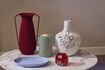 Miniature Lot de 4 vases en fer recyclé multicolore h45cm Evening Roman 8