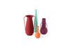 Miniature Lot de 4 vases en fer recyclé multicolore h45cm Evening Roman 11