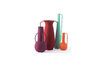 Miniature Lot de 4 vases en fer recyclé multicolore h45cm Evening Roman 12