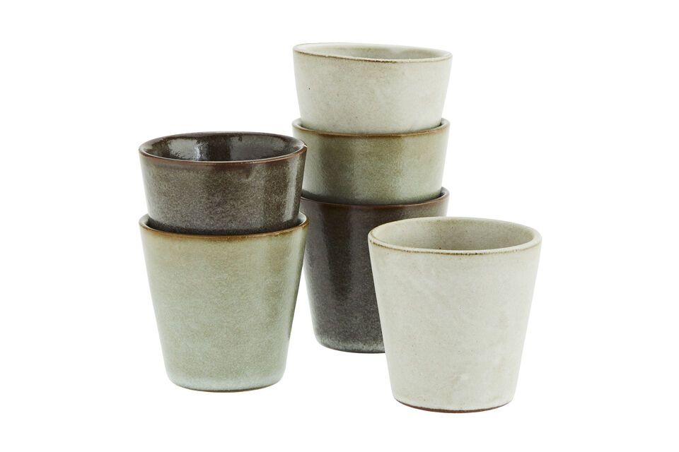 Lot de 6 tasses en céramique multicolore Higge Madam Stoltz