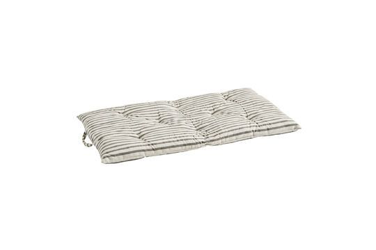 Matelas en coton rayé gris Double Détouré