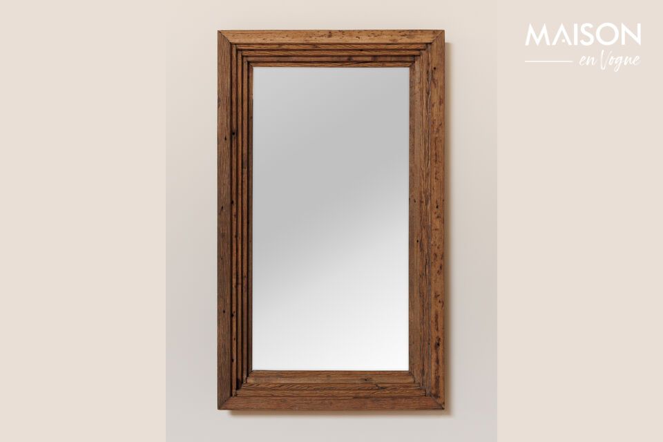 Miroir en bois foncé Asturias Chehoma