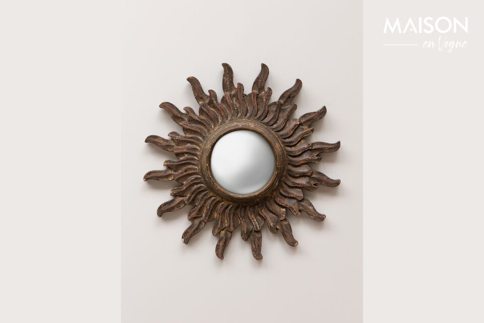 Miroir en bois foncé Brune Chehoma