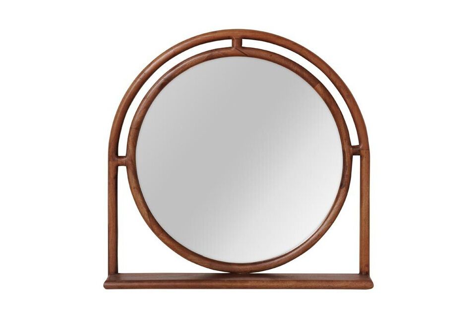 Miroir en bois foncé Jajarta Chehoma