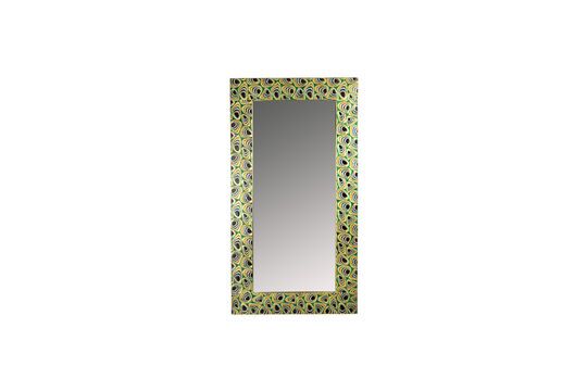 Miroir en bois multicolore Meena Détouré