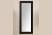 Miniature Miroir en bois noir Pin 2