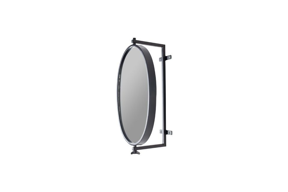 Miroir en fer doré Lara White Label