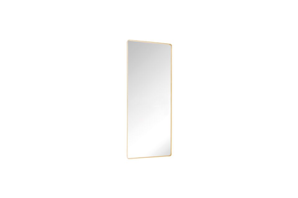 Miroir en métal brun Retro Hübsch