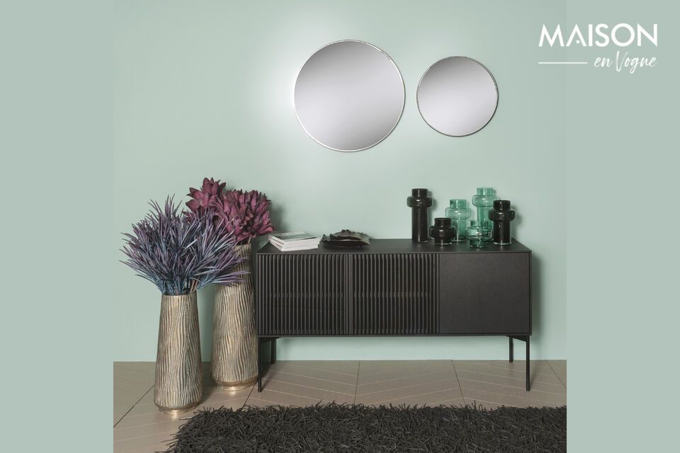 Transformez votre espace avec un miroir noir élégant et moderne.