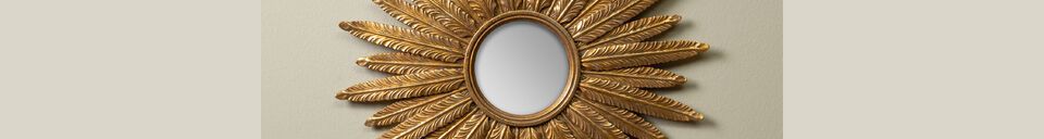 Mise en avant matière Miroir en résine or Goldies