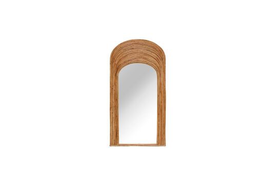 Miroir en rotin beige Barbade Détouré