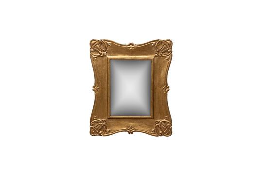 Miroir rectangulaire en bois or Doré Détouré