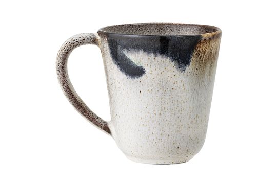 Tasse à cappuccino Elsa avec soucoupe, gris, grès Bloomingville