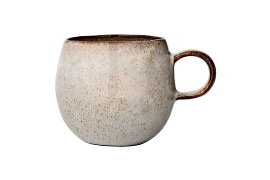 Mug en grès beige Sandrine Détouré