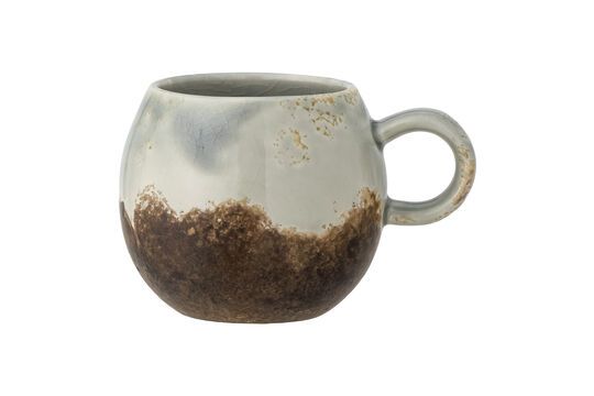 Mug en grès marron bi-ton Paula Détouré