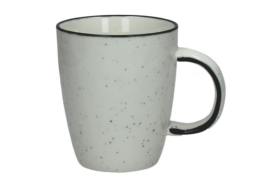 Mug en porcelaine blanche Basil Pomax