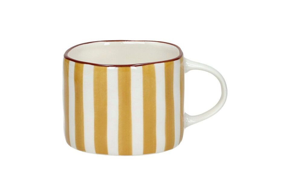 Mug en porcelaine jaune Mykonos Pomax