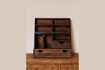 Miniature Organisateur de bureau en bois foncé Oswald 2