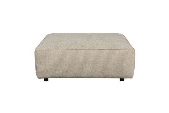 Ottoman 1 place en tissu beige Hunter Détouré