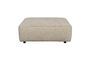 Miniature Ottoman 1 place en tissu beige Hunter Détouré