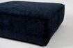 Miniature Ottoman 1 place en tissu bleu Hunter 5