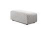 Miniature Ottoman en tissu gris clair Jax 1