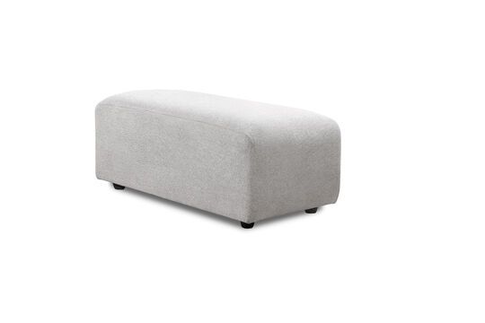 Ottoman en tissu gris clair Jax