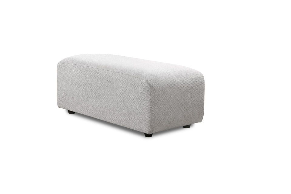 Ottoman en tissu gris clair Jax HK Living