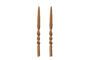 Miniature Pack de 2 bougies en parafine marron Twist Détouré