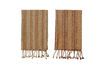 Miniature Pack de 2 torchons de cuisine en coton marron Elyza 1