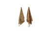 Miniature Pack de 2 torchons de cuisine en coton marron Elyza 7