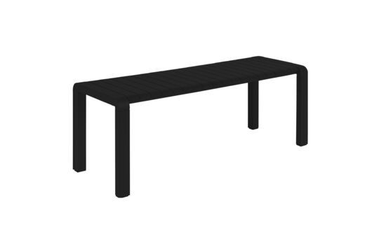 Petit banc en aluminum noir Vondel