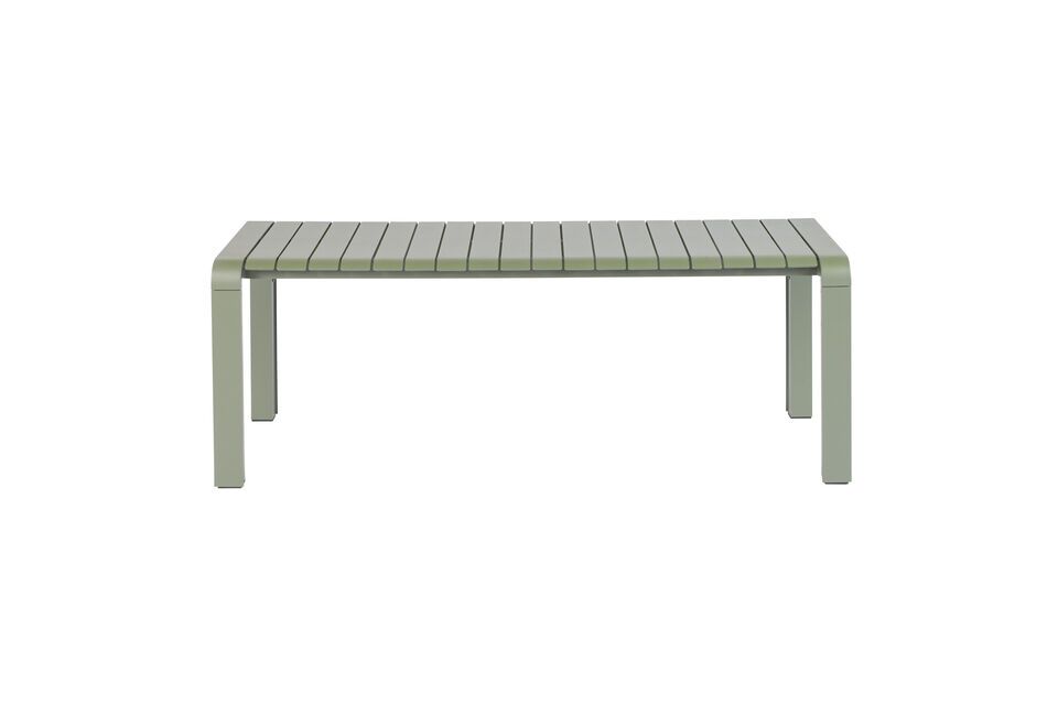 Découvrez le charme et la robustesse de notre Petit banc en aluminum vert Vondel