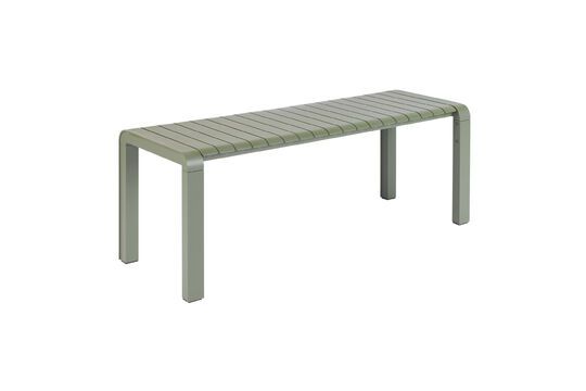 Petit banc en aluminum vert Vondel Détouré