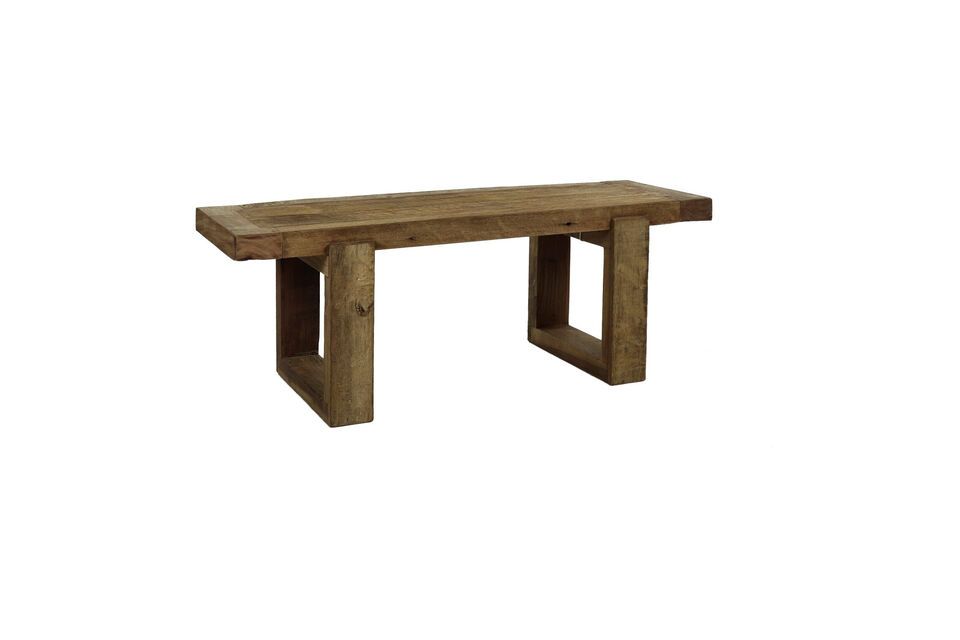 Petit banc en bois foncé Andalucia Pomax