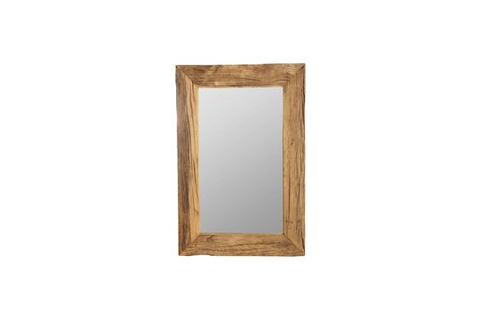 Petit miroir en bois clair Pure Nature Détouré