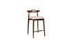 Miniature Petit tabouret de bar en bois foncé Mandela 1