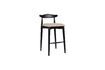 Miniature Petit tabouret de bar en bois noir Mandela 1