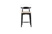 Miniature Petit tabouret de bar en bois noir Mandela 4