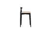 Miniature Petit tabouret de bar en bois noir Mandela 6