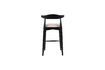 Miniature Petit tabouret de bar en bois noir Mandela 7